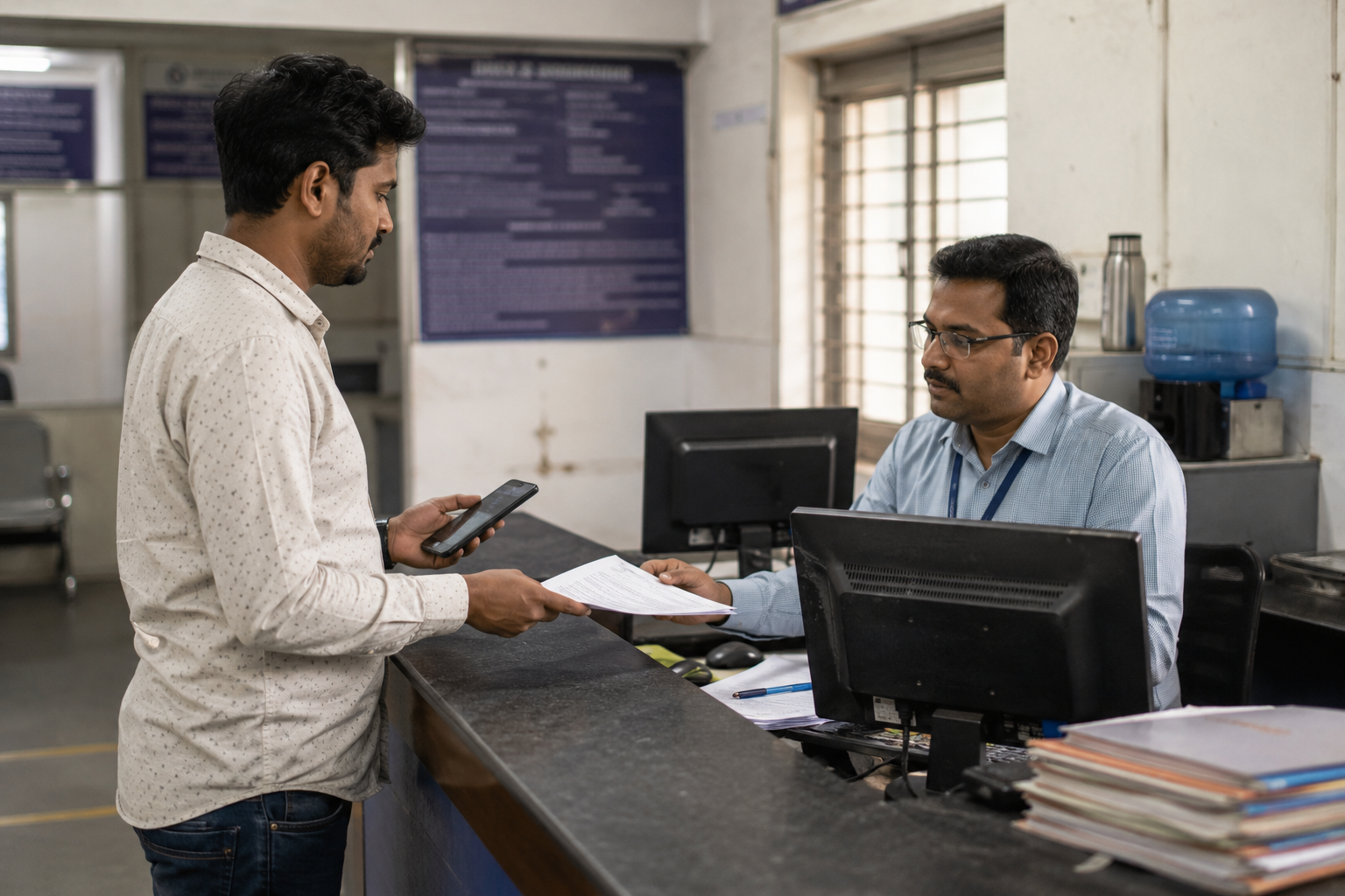 Verificarea administrativă a unui caz Rah-Veer la recepția unui spital din India